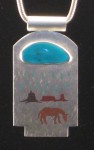Sleeping Beauty Turquoise with Horse Mesa Inlay.1